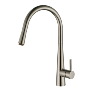 Modern National Kasper Pull Out Kitchen Mixer Brushed Nickel