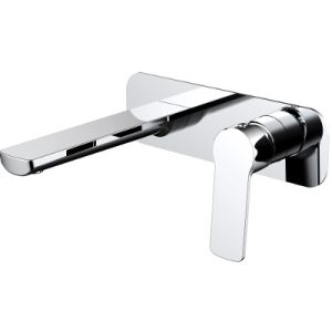 Millenium Akemi Wall Basin/Bath Mixer Chrome