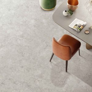 Silver/ Bravo Travertine Satin Glazed Porcelain